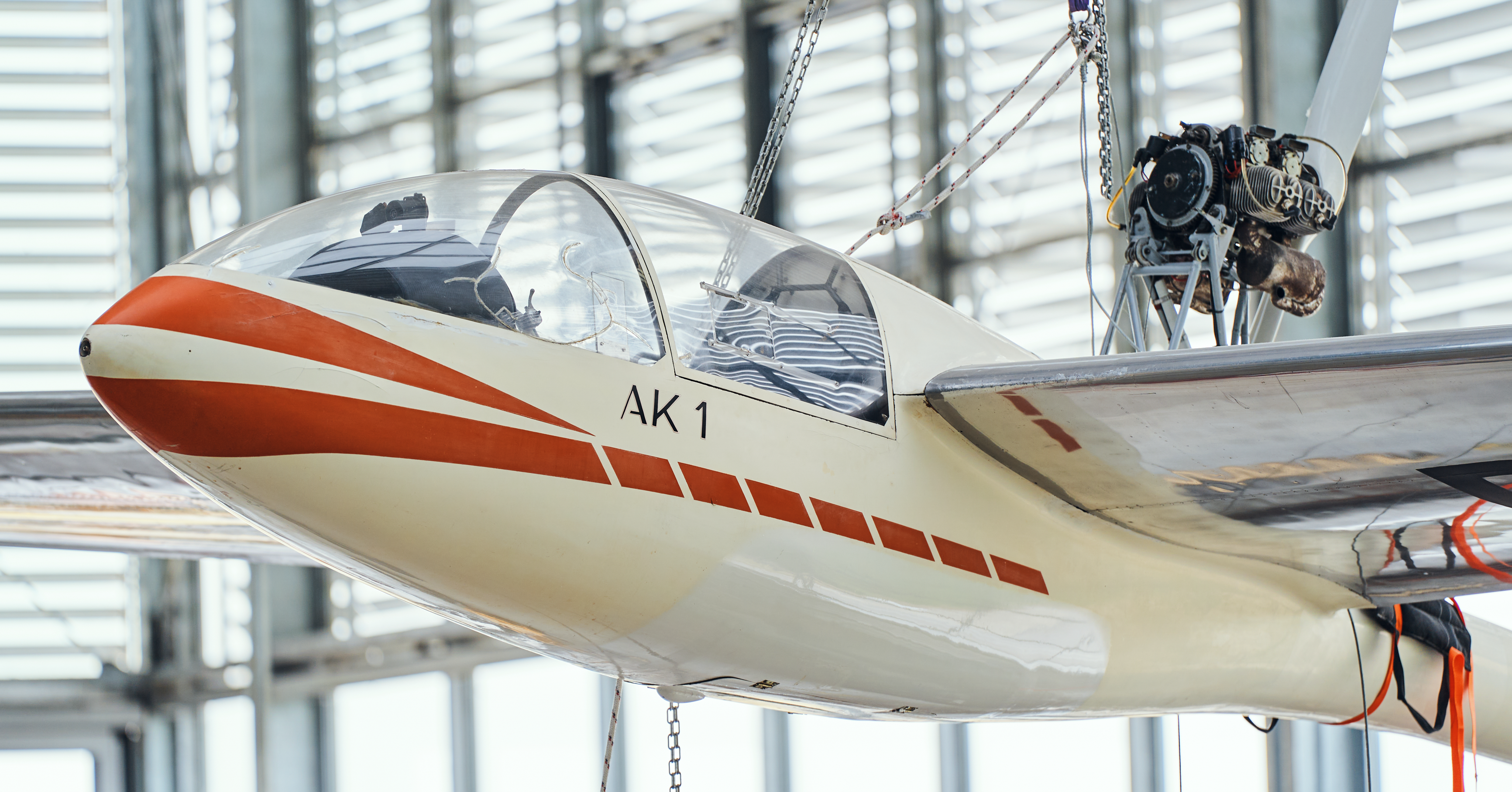 Gilder AK-1 in Deutsches Museum, Aircraft hangar Schleißheim. Photograph: Deutsches Museum.
