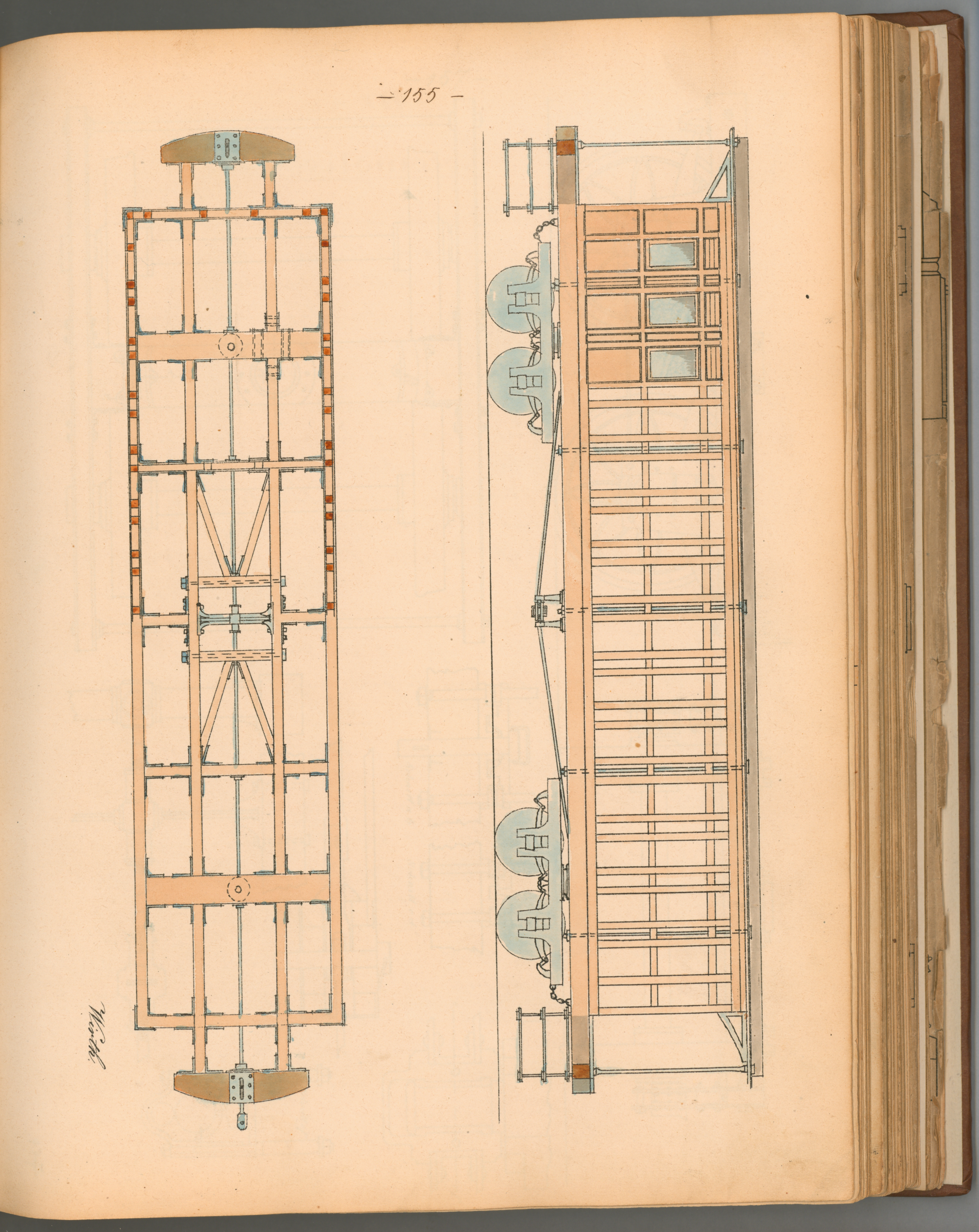 Redtenbacher, Ferdinand: Mechanical Engineering, 2nd course, transcript by C[arl] Wenger, page 155.