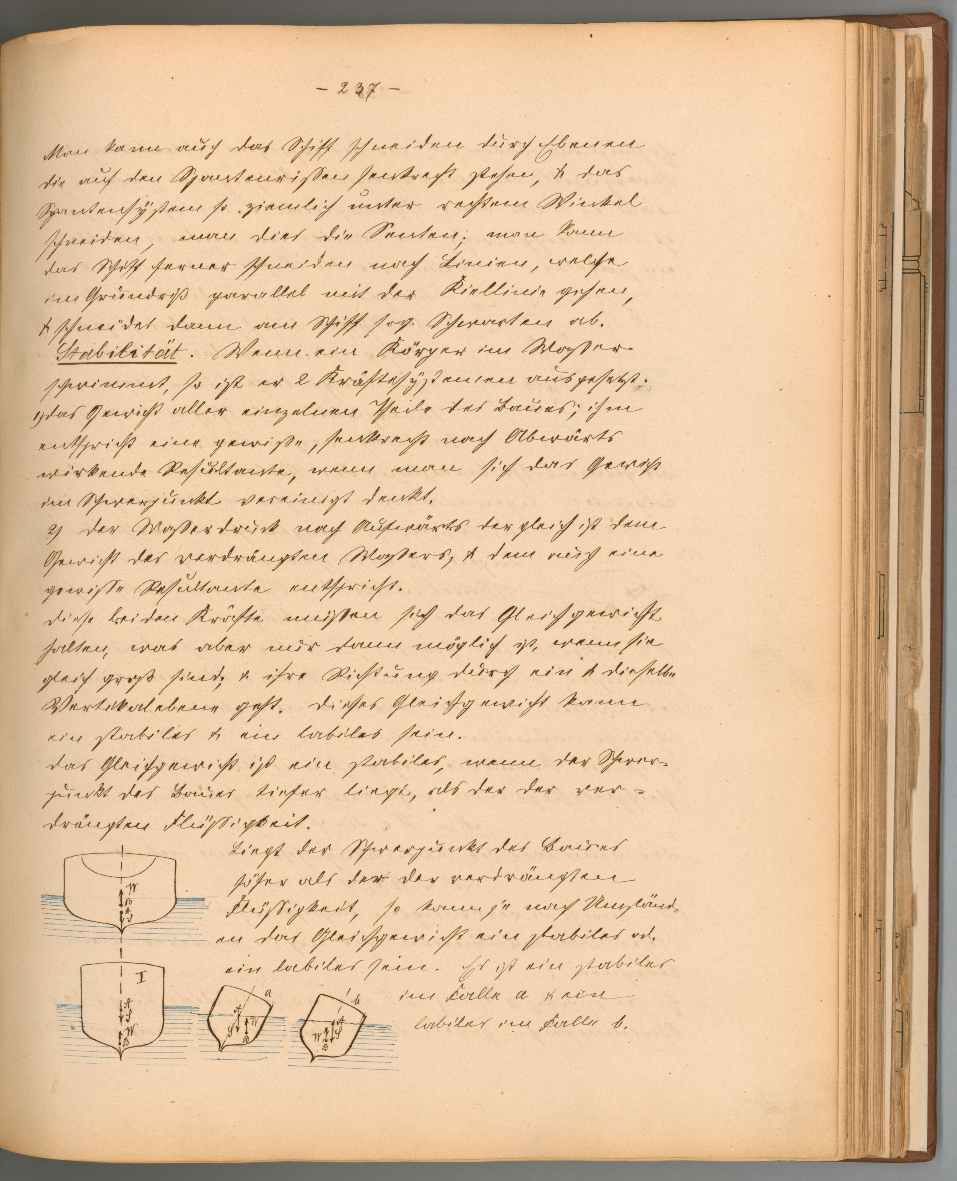 Redtenbacher, Ferdinand: Mechanical Engineering, 2nd course, transcript by C[arl] Wenger, page 237.